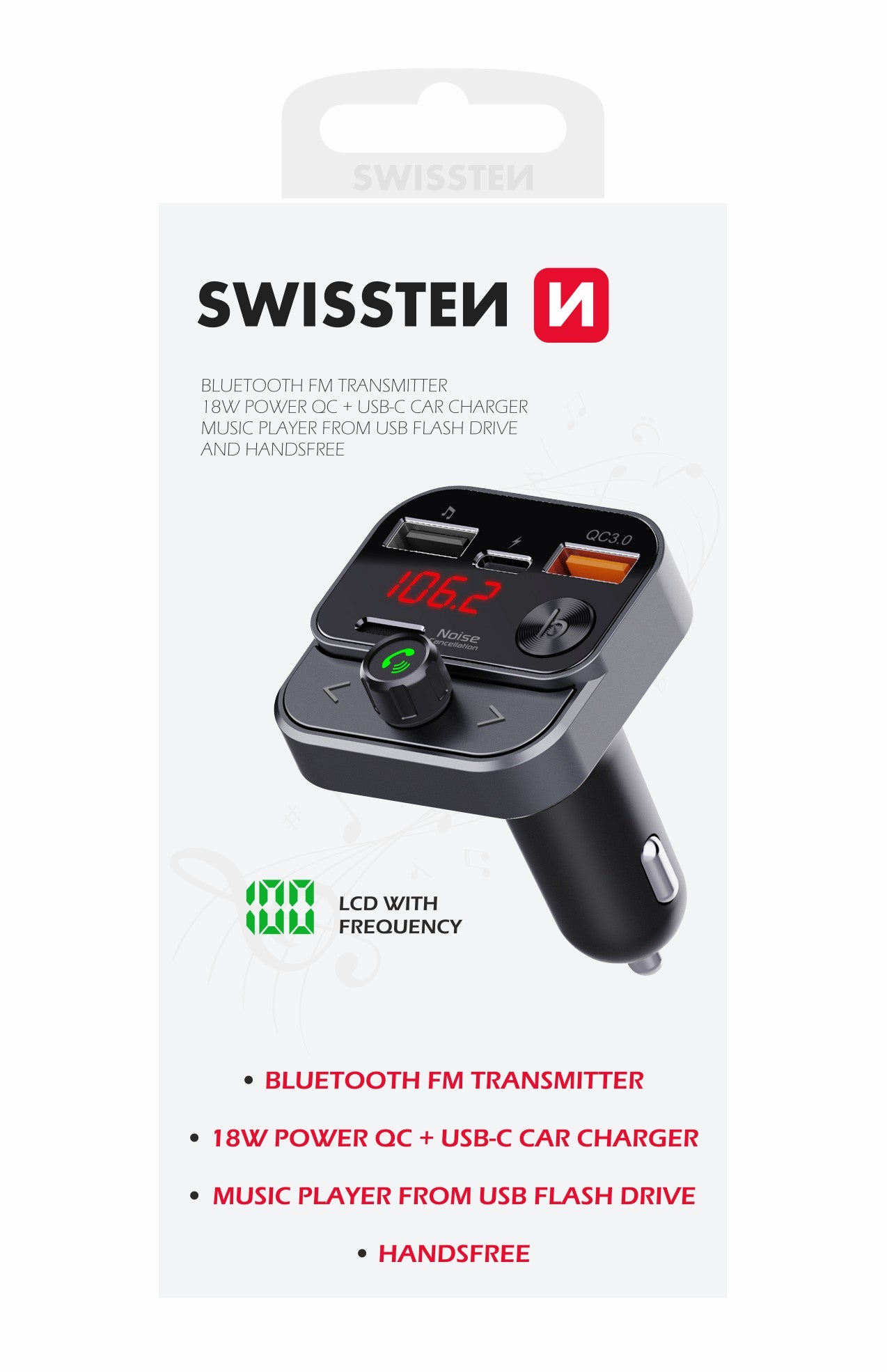 FM Transmitter – Bluetooth Auto Adapter - mooiprijsje.nl