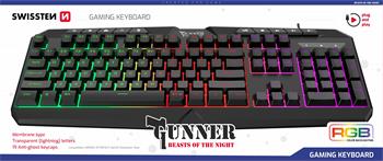 Swissten Gunner Gaming Keyboard - mooiprijsje.nl