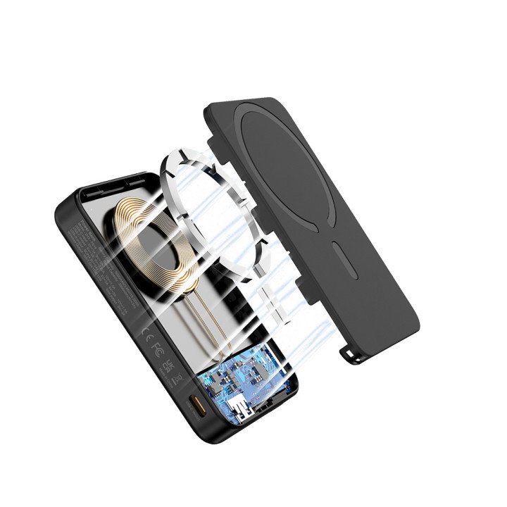 NOVANL PowerUp MagNetic (5000mAh) Power Bank Black - mooiprijsje.nl
