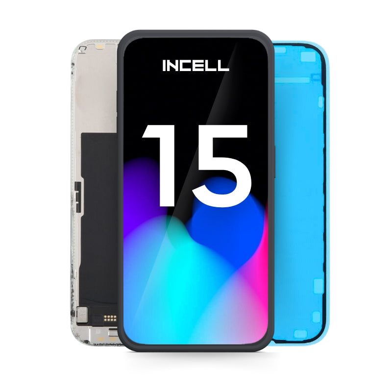 LCD Display + Touchscreen voor iPhone 15 – Repart Incell – Zwart - mooiprijsje.nl