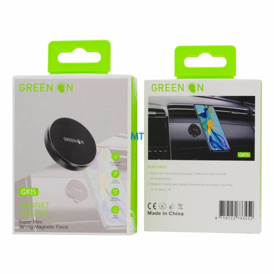 GREEN ON GR15 Magnetische Houder – Krachtige Magneet, Compact Design - mooiprijsje.nl