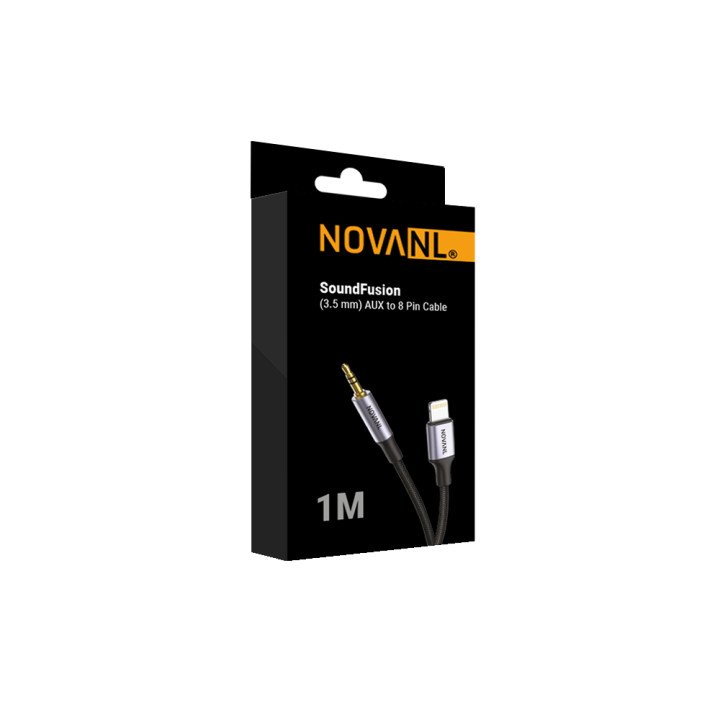 NOVANL SoundFusion (AUX) to 8 Pin Cable (1M) - mooiprijsje.nl