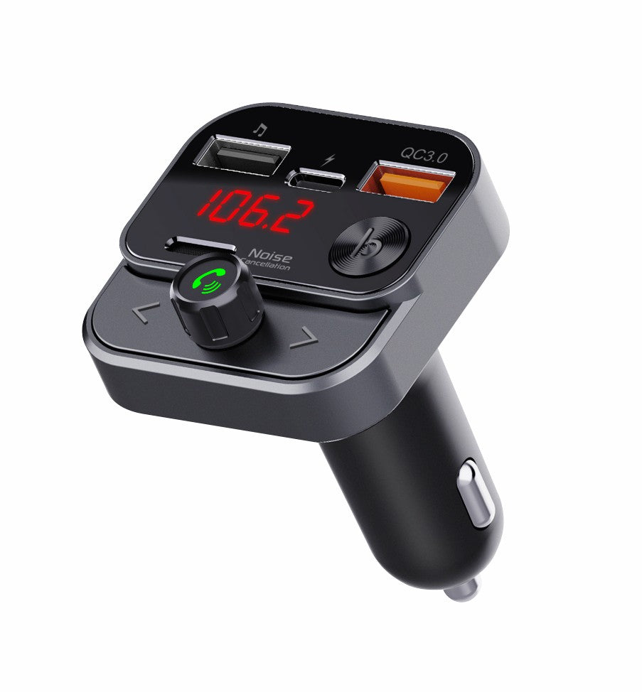 FM Transmitter – Bluetooth Auto Adapter met Handsfree & USB-oplader