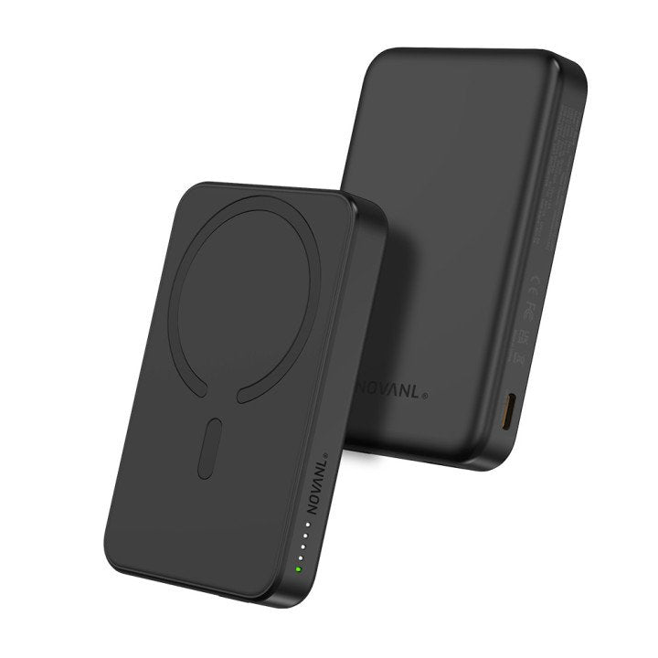 NOVANL PowerUp MagNetic (5000mAh) Power Bank Black - mooiprijsje.nl