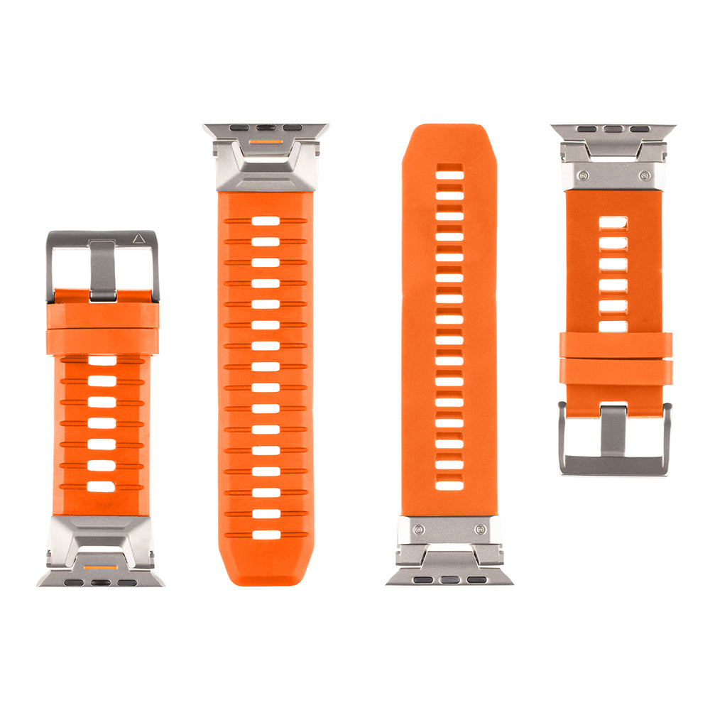 Tactical Tough Band – Geschikt voor Apple Watch Ultra (49 mm) – Oranje - mooiprijsje.nl