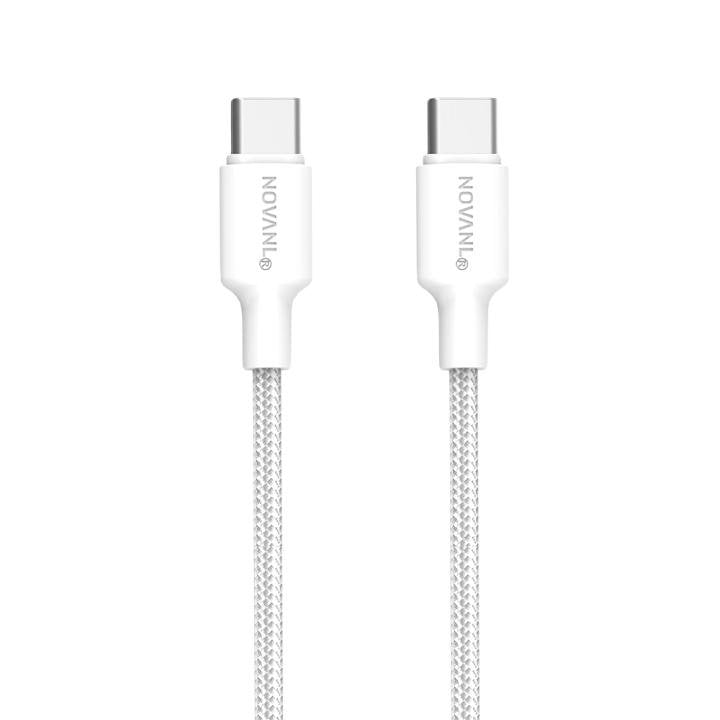 NOVANL SpeedCharge USB-C to USB-C Cable 60W (0.5M) White - mooiprijsje.nl