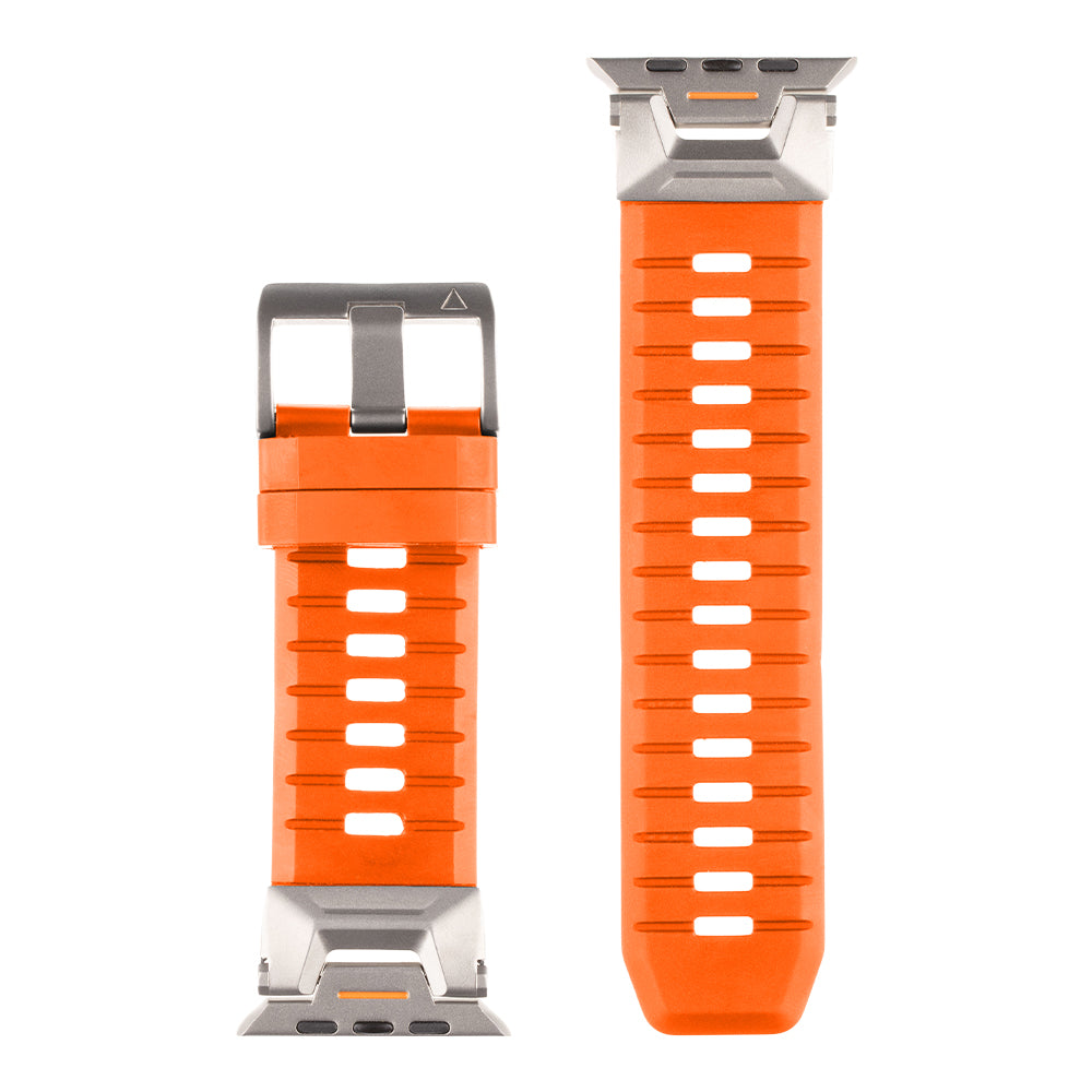 Tactical Tough Band – Geschikt voor Apple Watch Ultra (49 mm) – Oranje - mooiprijsje.nl